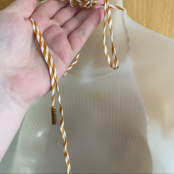 Revolve AFRM • Yellow Striped Halter Swing Tank - Picture 10 of 12